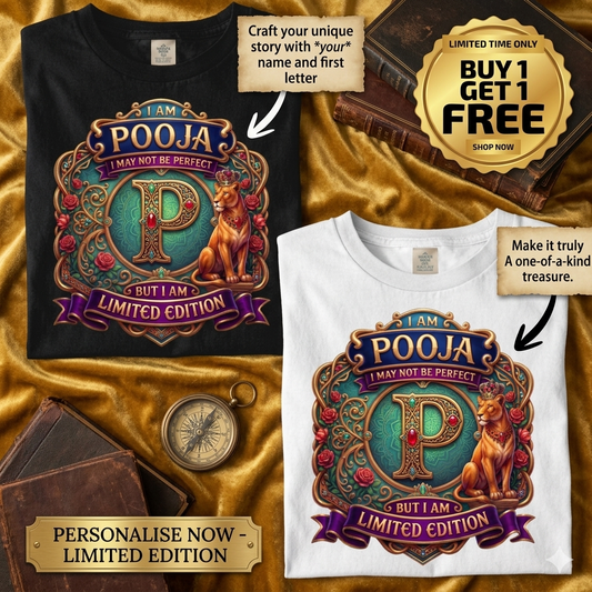 PERSONALISE YOUR NAME UNISEX TSHIRT BUY 1 GET 1 FREE