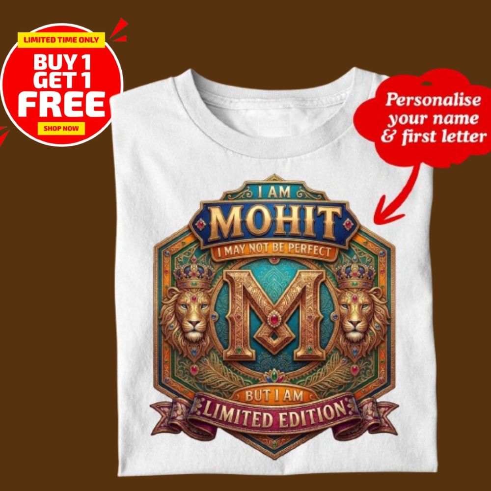 PERSONALISE YOUR NAME TSHIRT FOR MEN - Image 2